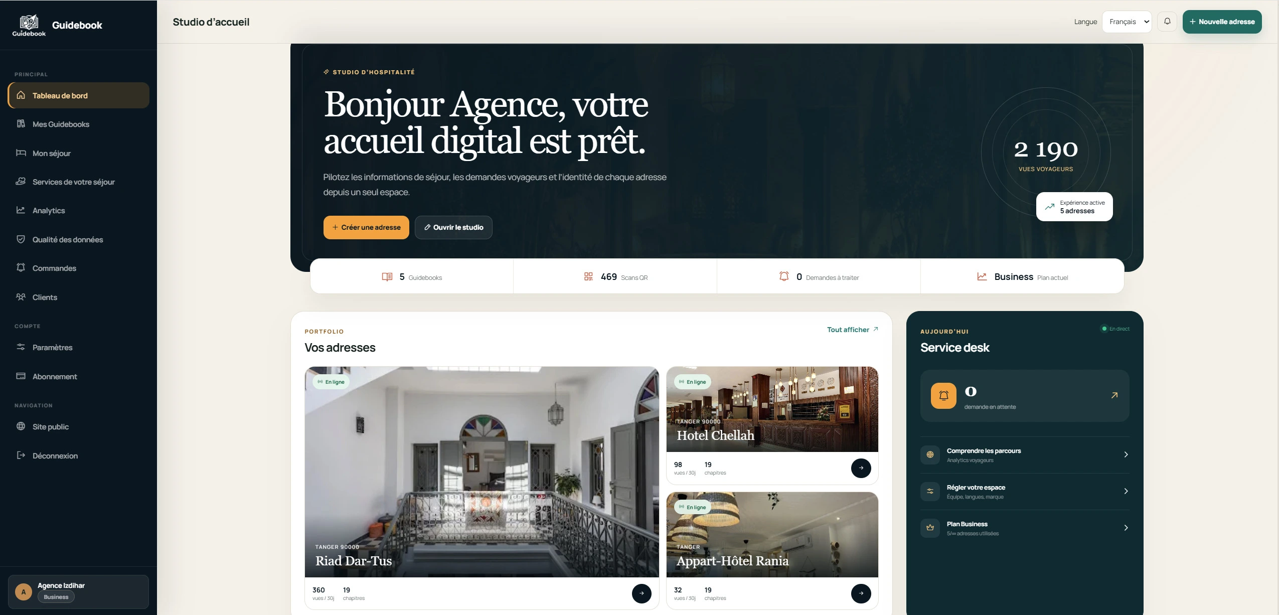Créer votre espace dans Guidebook Digital